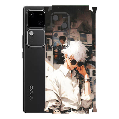 VIVO Z/V/X/T/U/S Series Phone Skins (All Models) - Gojo Satoru Jujustu Kaisen Anime - Matte Finish (M-156) Vivo V30 5G