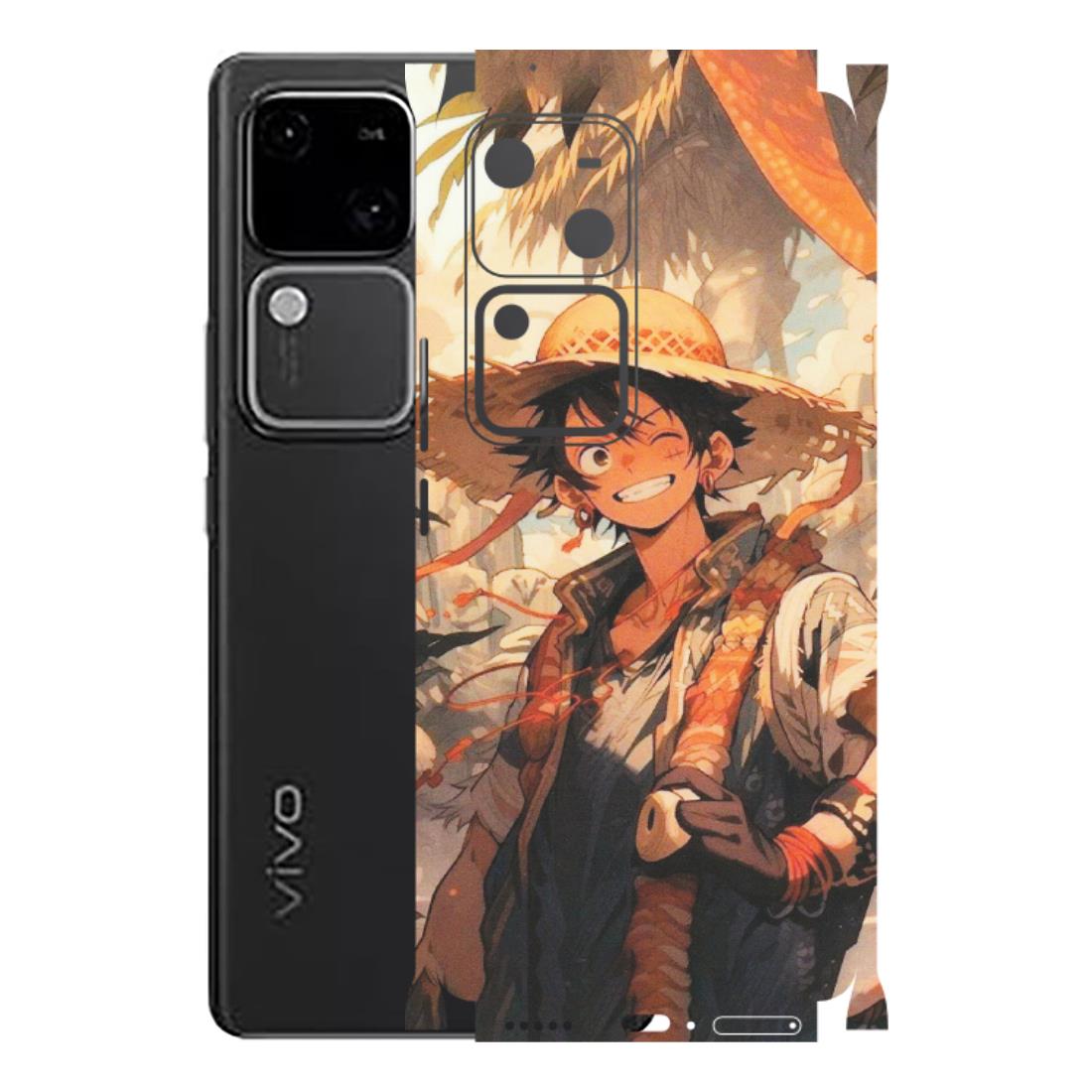 VIVO Z/V/X/T/U/S Series Phone Skins (All Models) - Anime Character Smile - Matte Finish (M-33) Vivo V30 5G