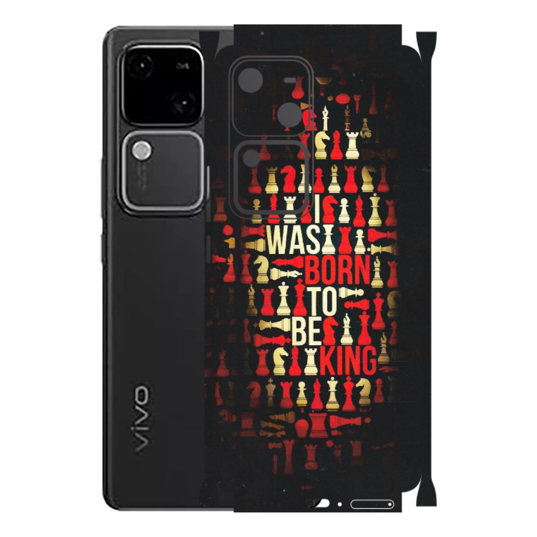 VIVO Z/V/X/T/U/S Series Phone Skins (All Models) - Born To Be King - Matte Finish (M-73) Vivo V30 5G