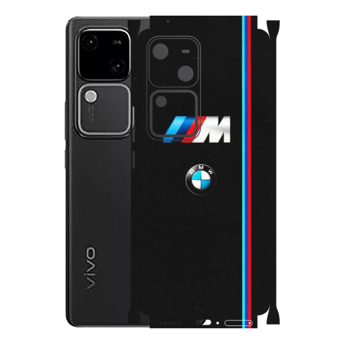 VIVO Z/V/X/T/U/S Series Phone Skins (All Models) - Styling With Black BMW - Matte Finish (M-74) Vivo V30 5G