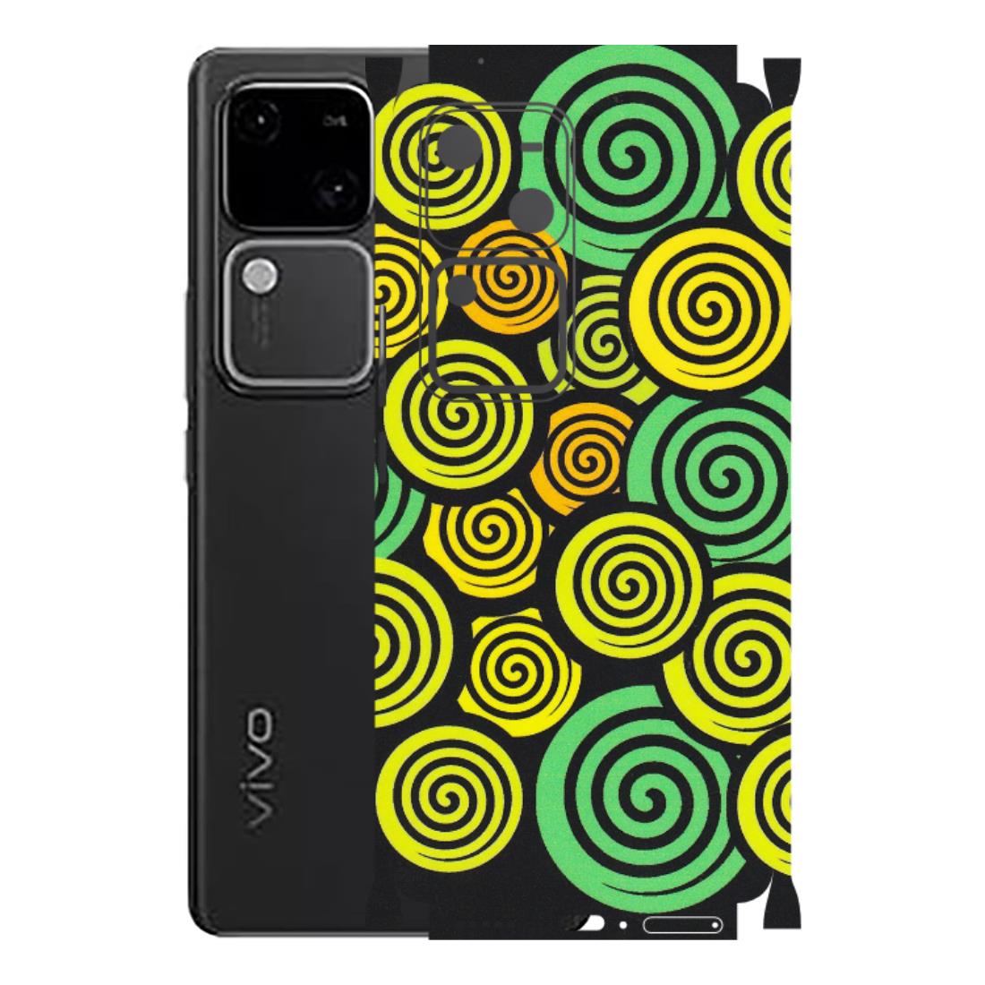 VIVO Z/V/X/T/U/S Series Phone Skins (All Models) - Crazy Spiral - Matte Finish (M-91) Vivo V30 5G