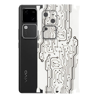 VIVO Z/V/X/T/U/S Series Phone Skins (All Models) - Tech Circuits - Transparent Finish (T-03) Vivo V30 5G