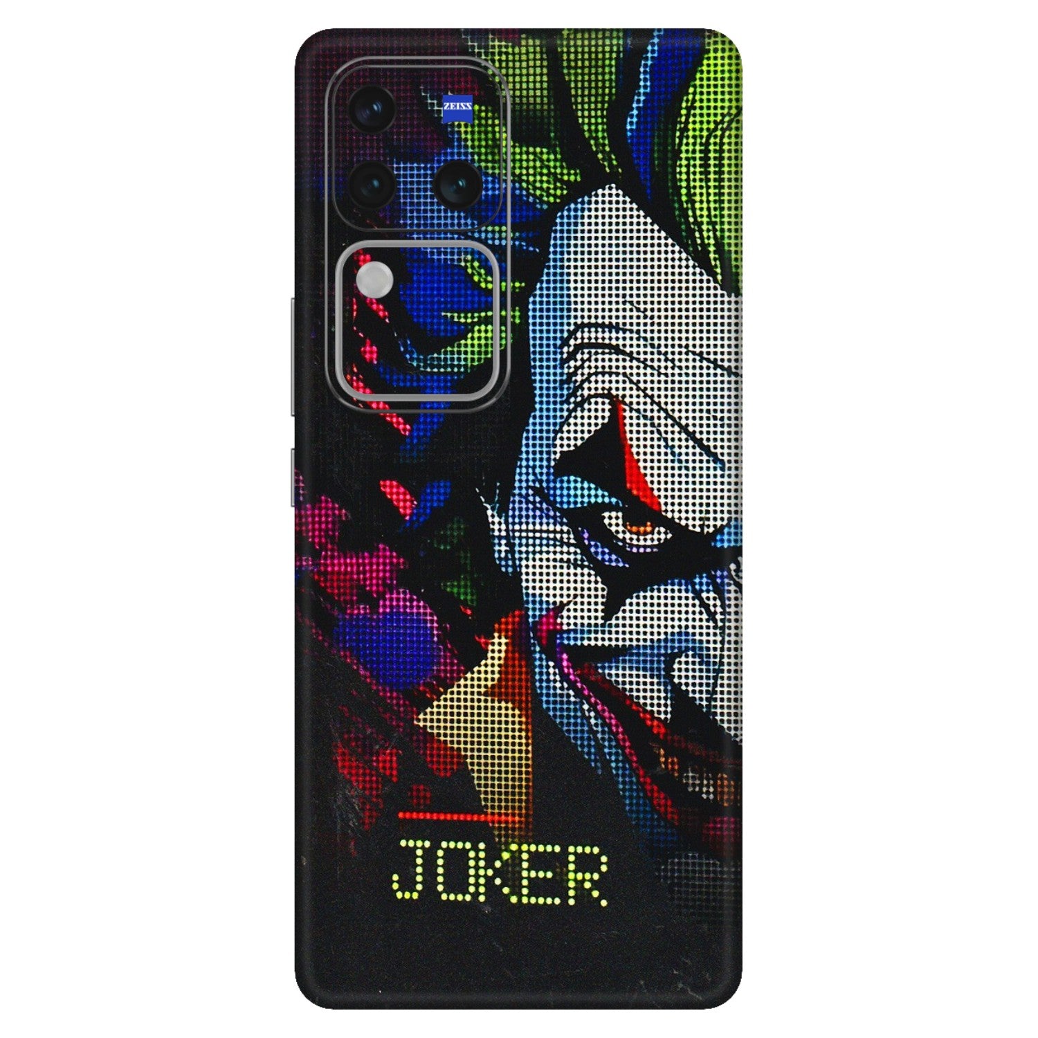 VIVO Z/V/X/T/U/S Series Phone Skins (All Models) - Joker Dot Matrix - 3D Embossed Finish (L-08) Vivo V30 Pro (5G)