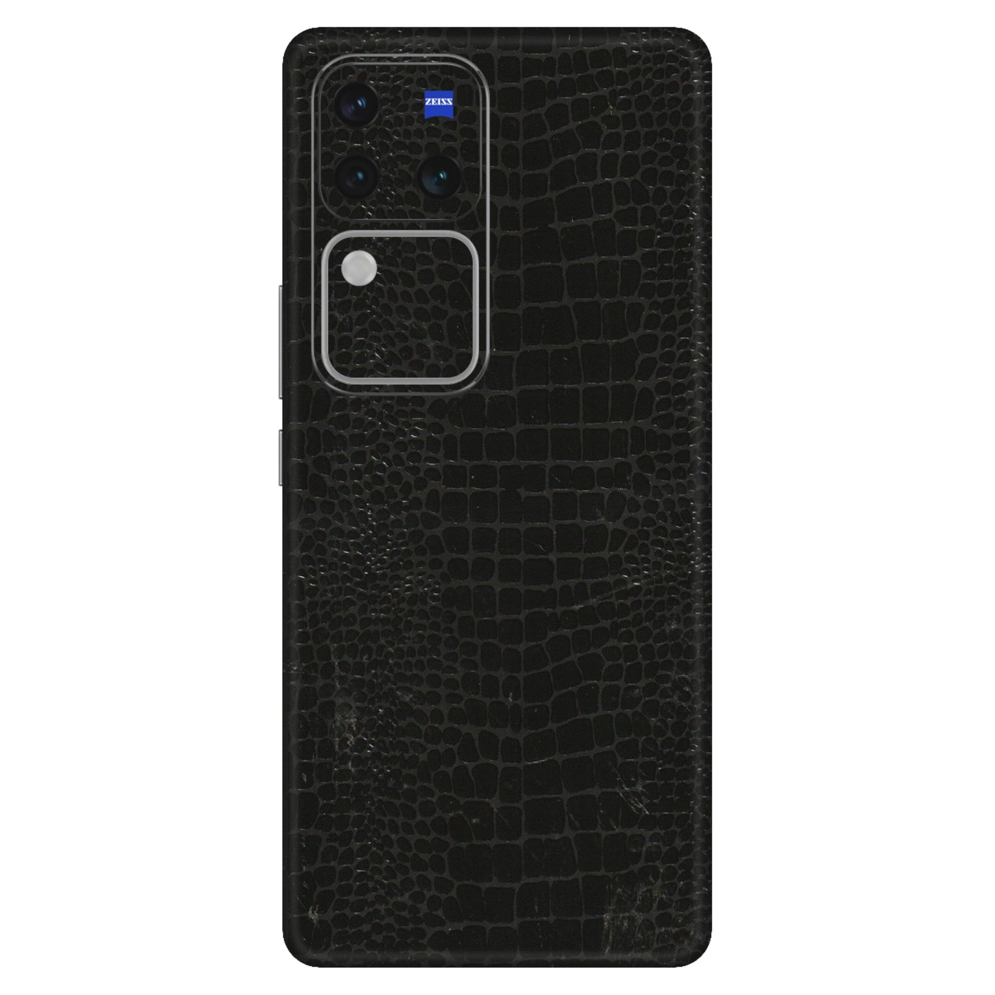 VIVO Z/V/X/T/U/S Series Phone Skins (All Models) - Snake Leather Black - 3D Embossed Finish (L-107) Vivo V30 Pro (5G)