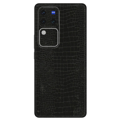 VIVO Z/V/X/T/U/S Series Phone Skins (All Models) - Snake Leather Black - 3D Embossed Finish (L-107) Vivo V30 Pro (5G)