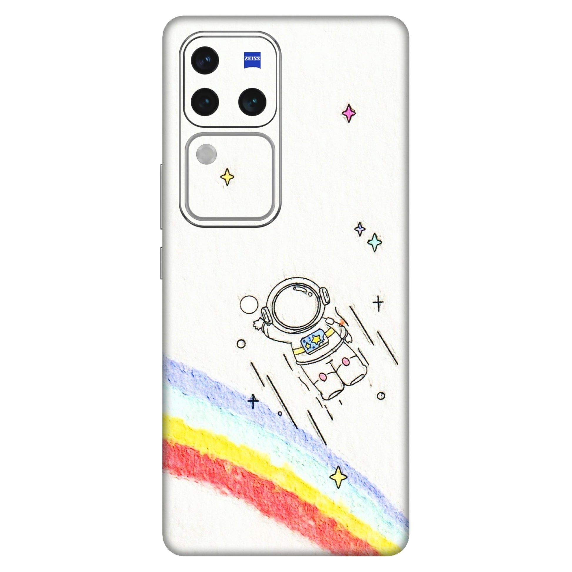 VIVO Z/V/X/T/U/S Series Phone Skins (All Models) - Milkyway Astronaut - 3D Embossed Finish (L-110) Vivo V30 Pro (5G)