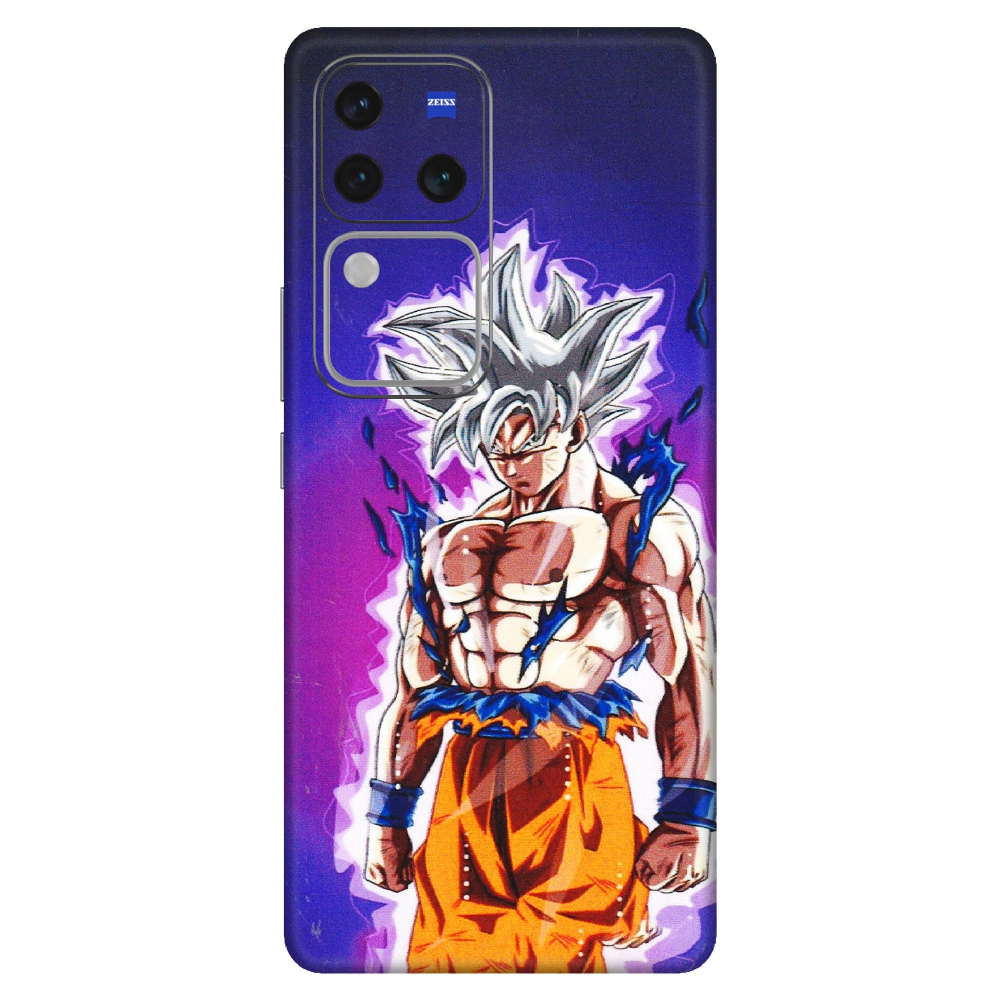 VIVO Z/V/X/T/U/S Series Phone Skins (All Models) - Goku Purple Anime - 3D Embossed Finish (L-147) Vivo V30 Pro (5G)