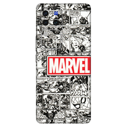 VIVO Z/V/X/T/U/S Series Phone Skins (All Models) - Marvel Comic - 3D Embossed Finish (L-171) Vivo V30 Pro (5G)
