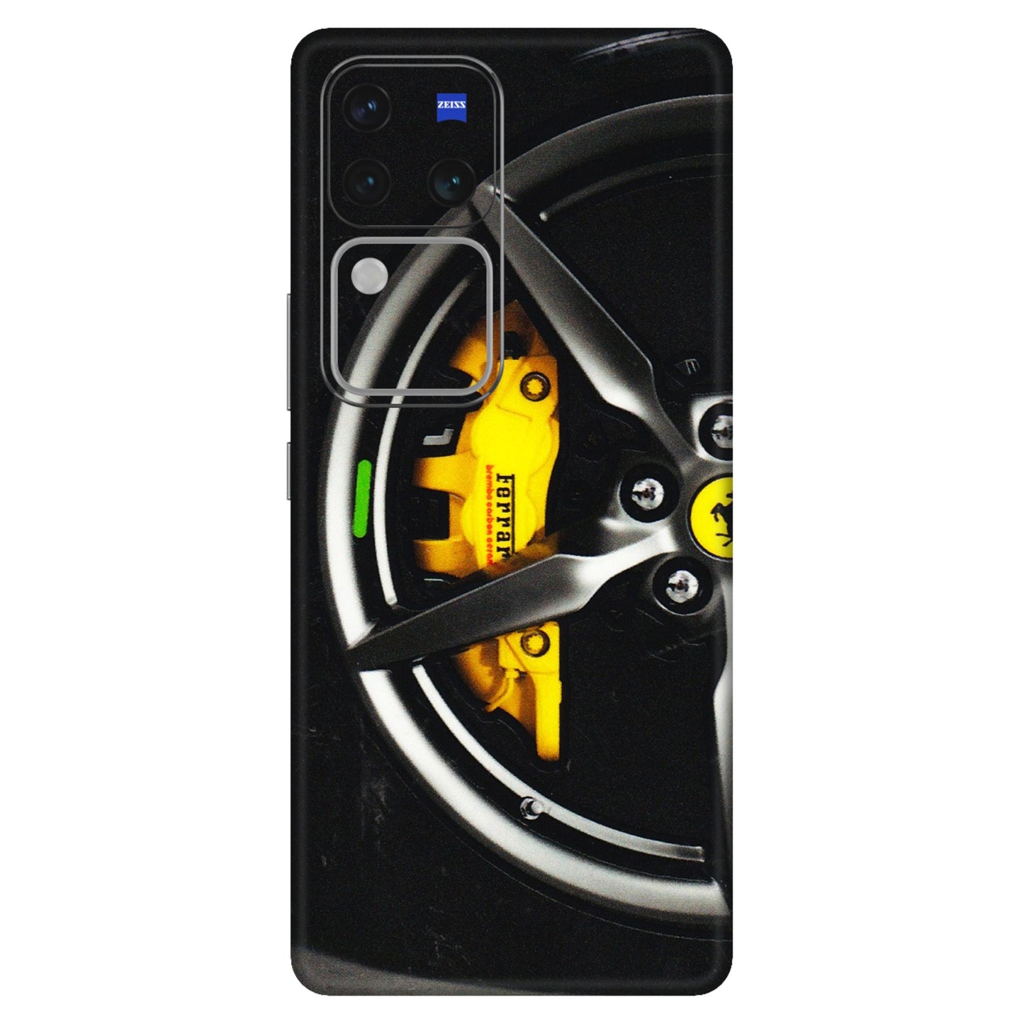 VIVO Z/V/X/T/U/S Series Phone Skins (All Models) - Ferrari Wheel Alloy - 3D Embossed Finish (L-173) Vivo V30 Pro (5G)