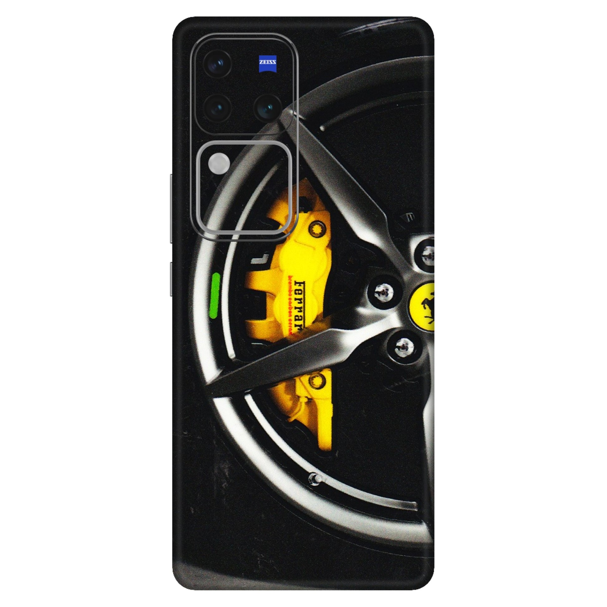 VIVO Z/V/X/T/U/S Series Phone Skins (All Models) - Ferrari Wheel Alloy - 3D Embossed Finish (L-173) Vivo V30 Pro (5G)