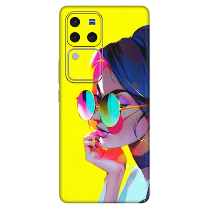 VIVO Z/V/X/T/U/S Series Phone Skins (All Models) - Bold Stylish Girl - 3D Embossed Finish (L-222) Vivo V30 Pro (5G)