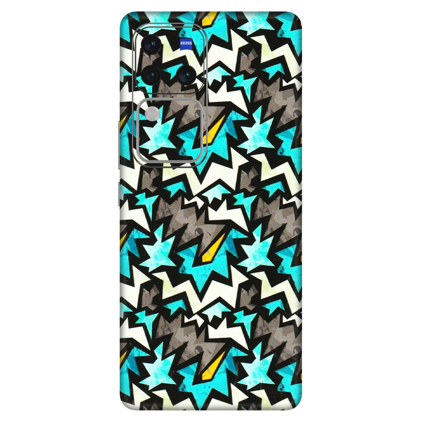 VIVO Z/V/X/T/U/S Series Phone Skins (All Models) - Funky Zig Zag - 3D Embossed Finish (L-223) Vivo V30 Pro (5G)