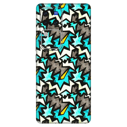 VIVO Z/V/X/T/U/S Series Phone Skins (All Models) - Funky Zig Zag - 3D Embossed Finish (L-223) Vivo V30 Pro (5G)