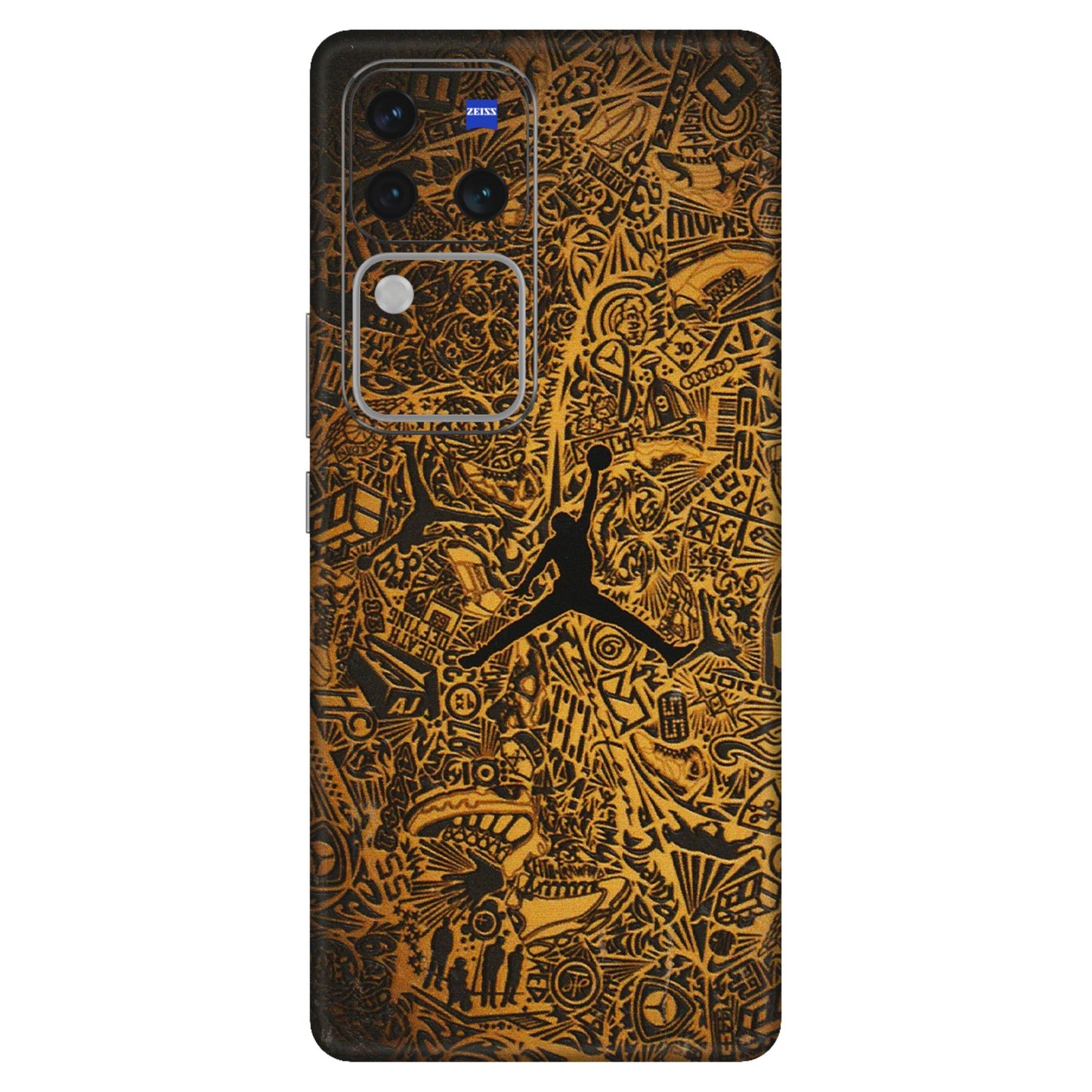 VIVO Z/V/X/T/U/S Series Phone Skins (All Models) - Premium Gold Basketball Player - 3D Embossed Finish (L-236) Vivo V30 Pro (5G)