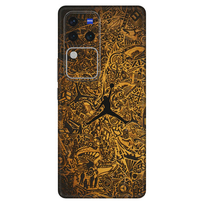 VIVO Z/V/X/T/U/S Series Phone Skins (All Models) - Premium Gold Basketball Player - 3D Embossed Finish (L-236) Vivo V30 Pro (5G)