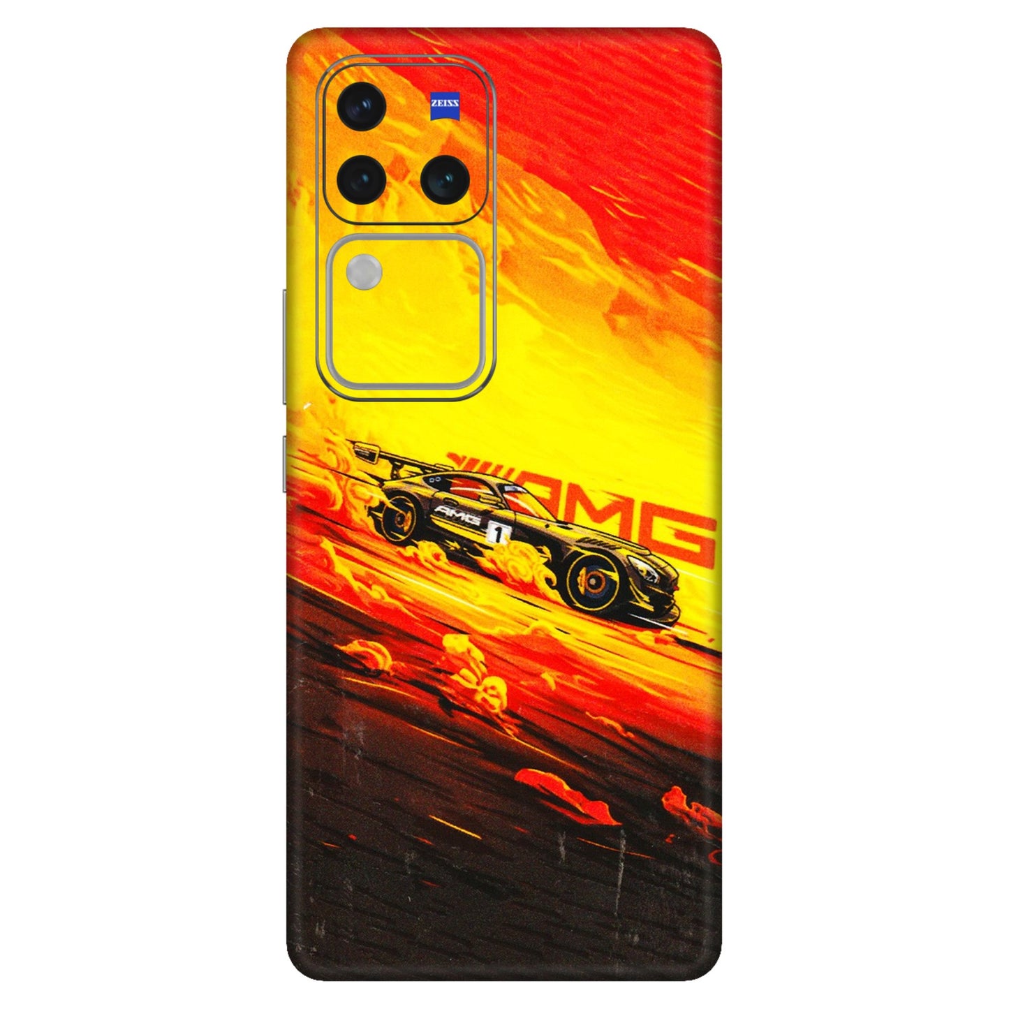VIVO Z/V/X/T/U/S Series Phone Skins (All Models) - AMG Car Speed Cover - 3D Embossed Finish (L-256) Vivo V30 Pro (5G)