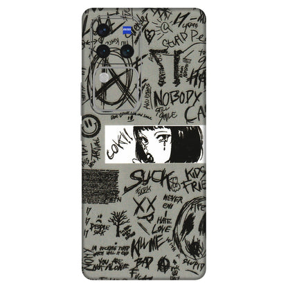VIVO Z/V/X/T/U/S Series Phone Skins (All Models) - Never Have Love Anime - 3D Embossed Finish (L-260) Vivo V30 Pro (5G)