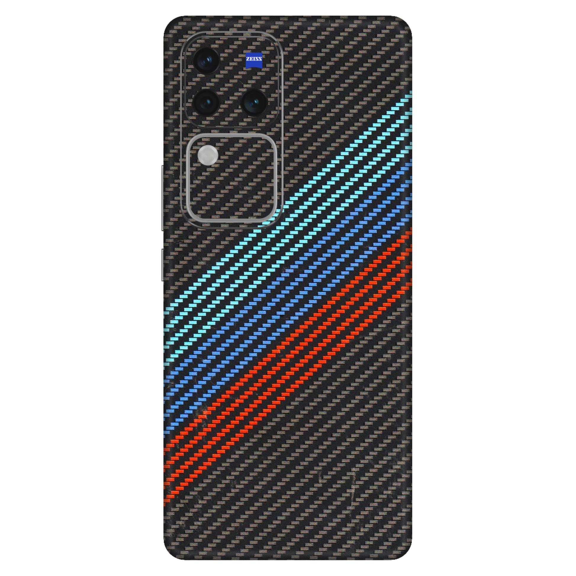 VIVO Z/V/X/T/U/S Series Phone Skins (All Models) - Carbon BM - 3D Embossed Finish (L-302) Vivo V30 Pro (5G)