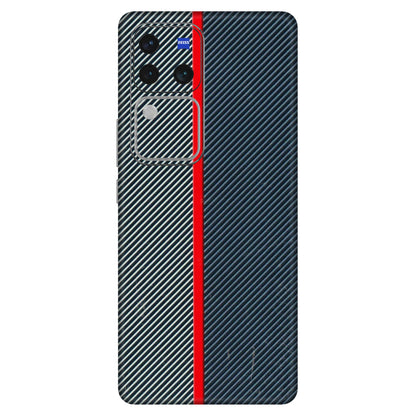 VIVO Z/V/X/T/U/S Series Phone Skins (All Models) - Blue Sober Lines - 3D Embossed Finish (L-305) Vivo V30 Pro (5G)