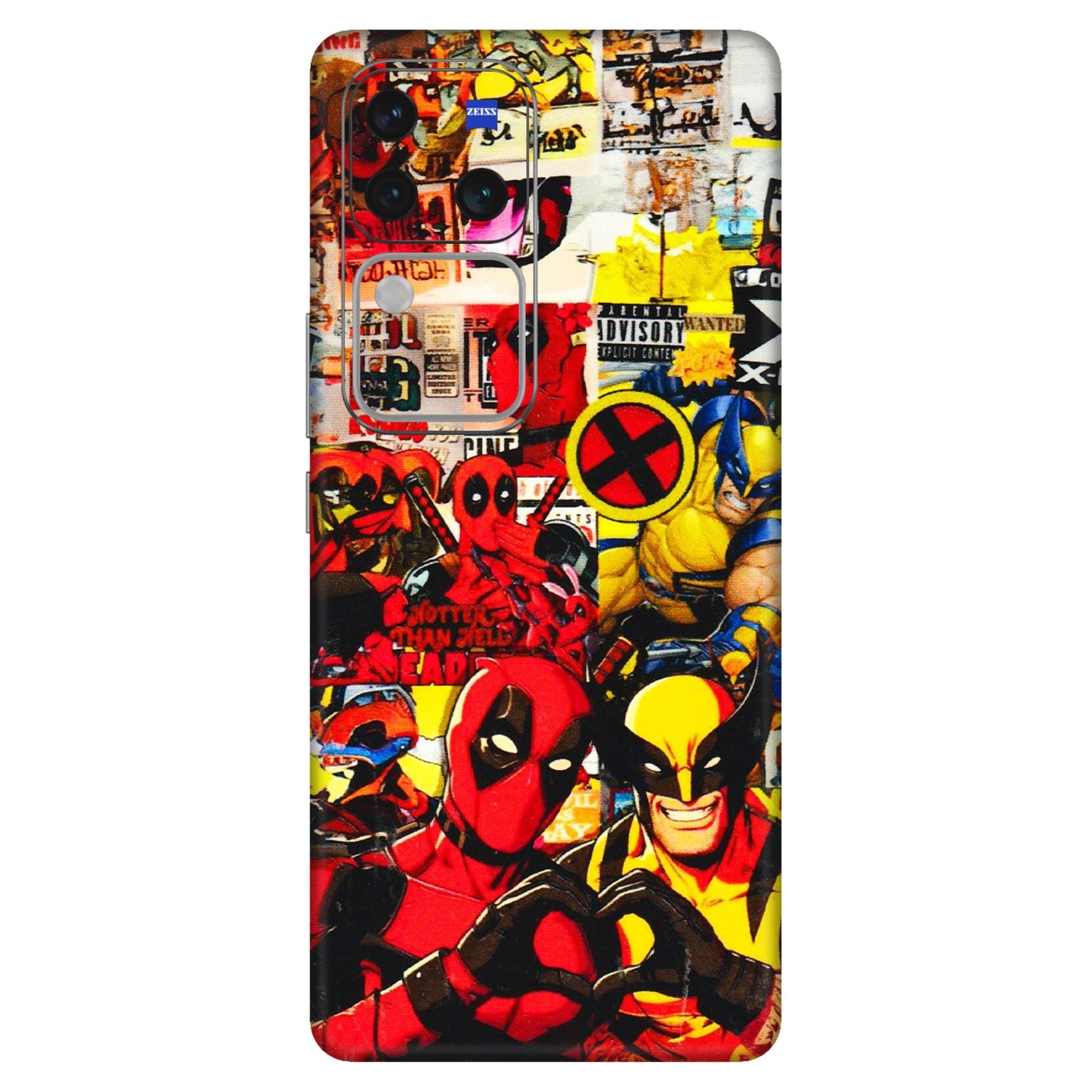 VIVO Z/V/X/T/U/S Series Phone Skins (All Models) - Spidy Wolverine - 3D Embossed Finish (L-310) Vivo V30 Pro (5G)