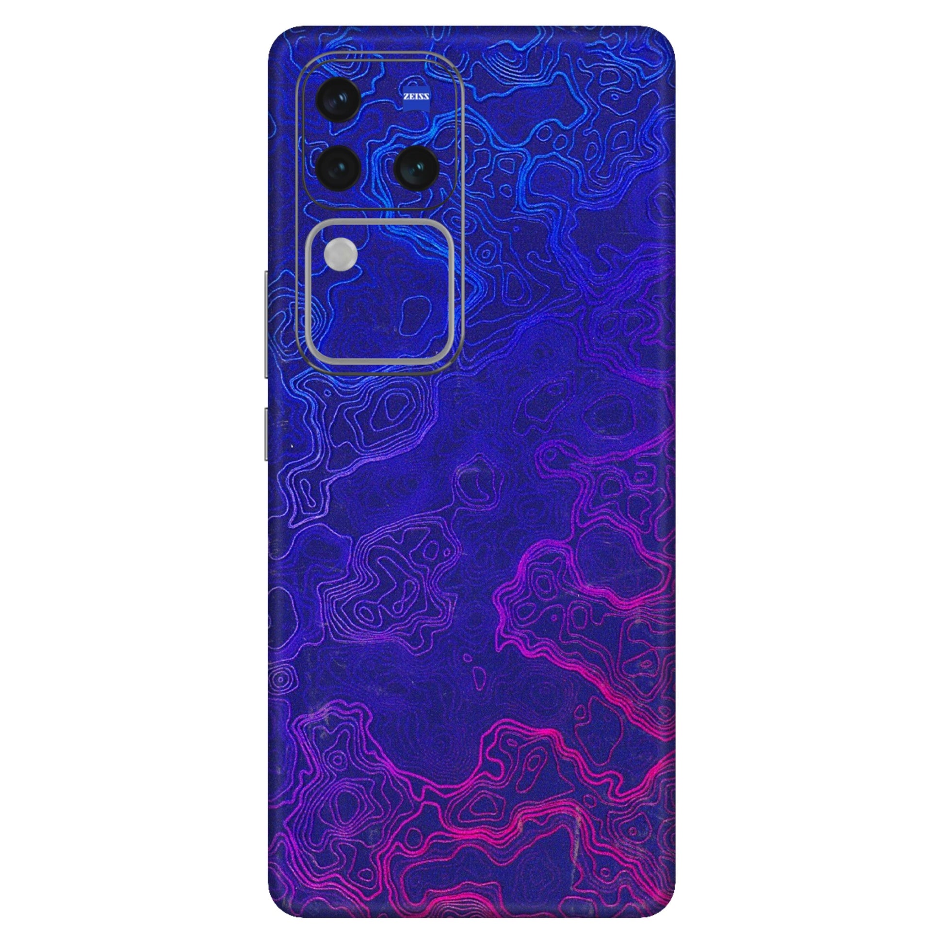 VIVO Z/V/X/T/U/S Series Phone Skins (All Models) - Purple Ripples Swirl - 3D Embossed Finish (L-314) Vivo V30 Pro (5G)