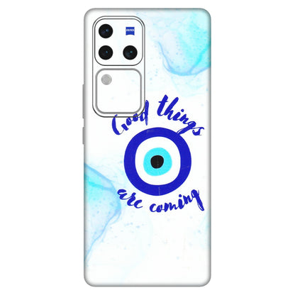 VIVO Z/V/X/T/U/S Series Phone Skins (All Models) - Evil Eye Good Things Are Coming - 3D Embossed Finish (L-322) Vivo V30 Pro (5G)