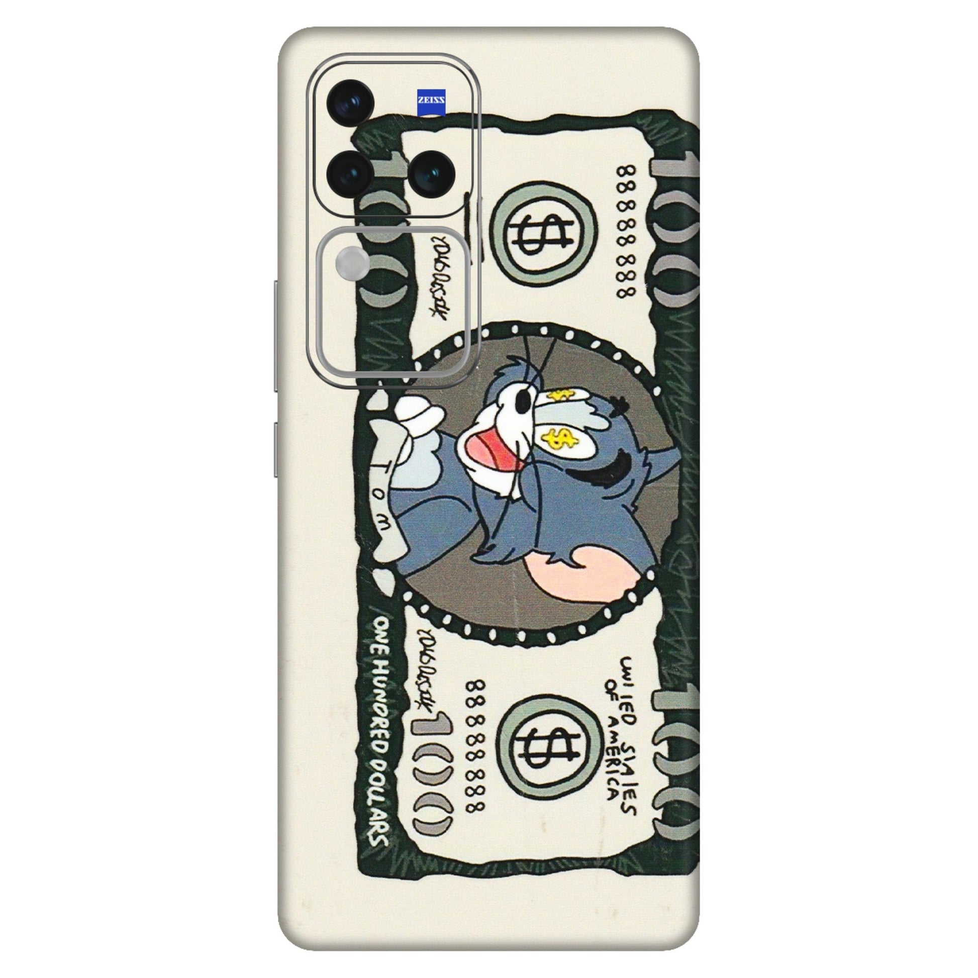 VIVO Z/V/X/T/U/S Series Phone Skins (All Models) - Tom Hundred Dollar - 3D Embossed Finish (L-324) Vivo V30 Pro (5G)