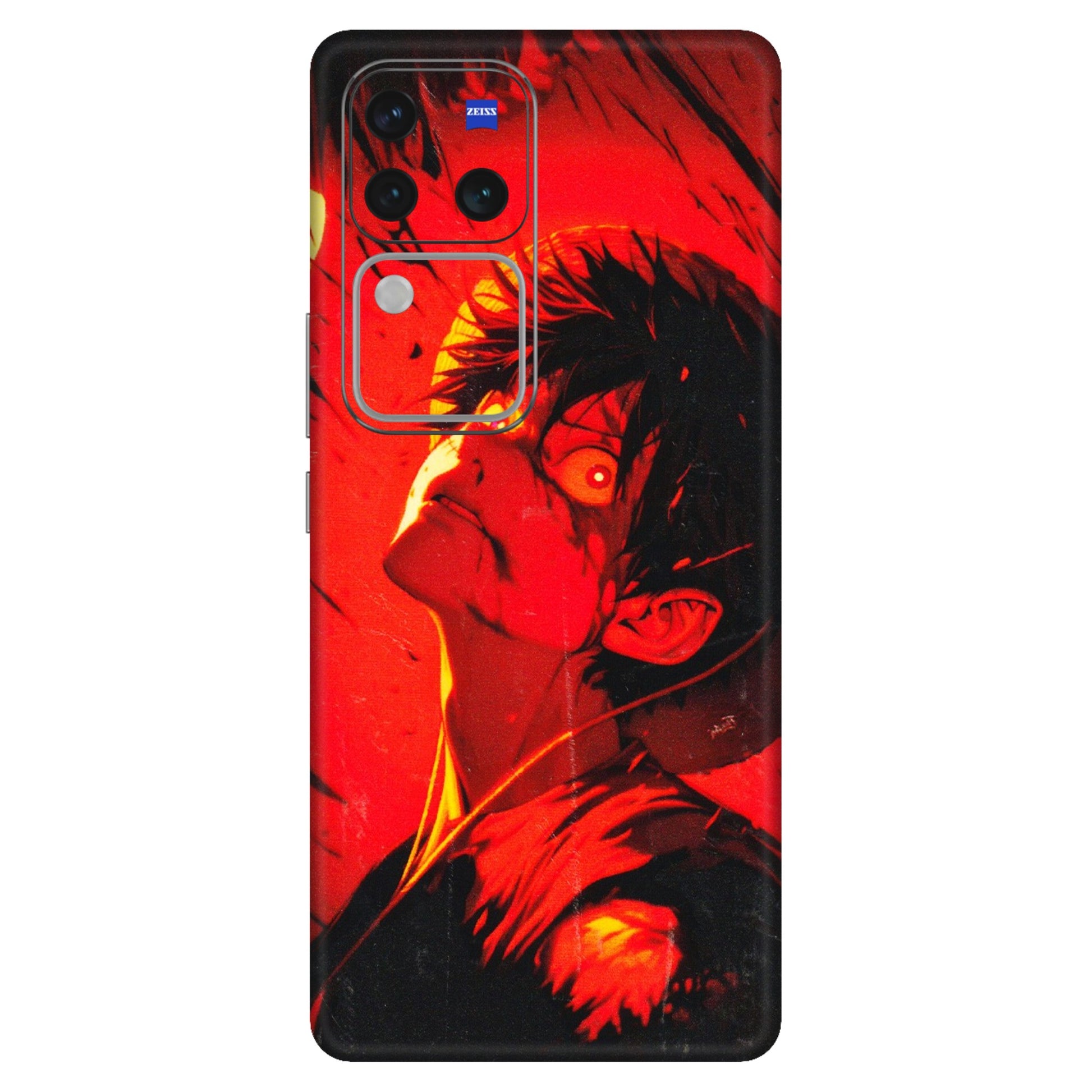 VIVO Z/V/X/T/U/S Series Phone Skins (All Models) - D.Luffy Power Up One Piece Anime - 3D Embossed Finish (L-326) Vivo V30 Pro (5G)