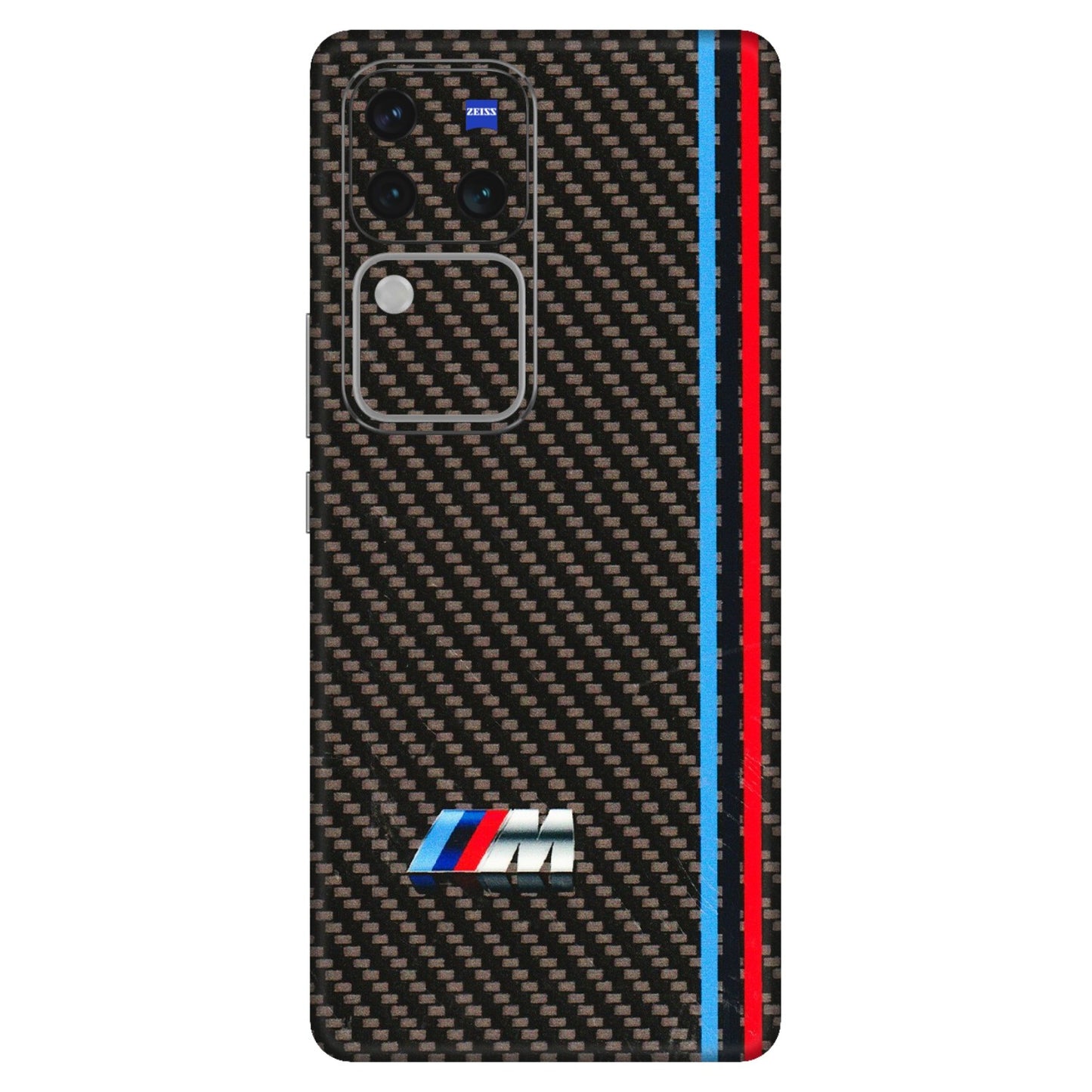 VIVO Z/V/X/T/U/S Series Phone Skins (All Models) - BM Carbon Fiber Feels - 3D Embossed Finish (L-38) Vivo V30 Pro (5G)