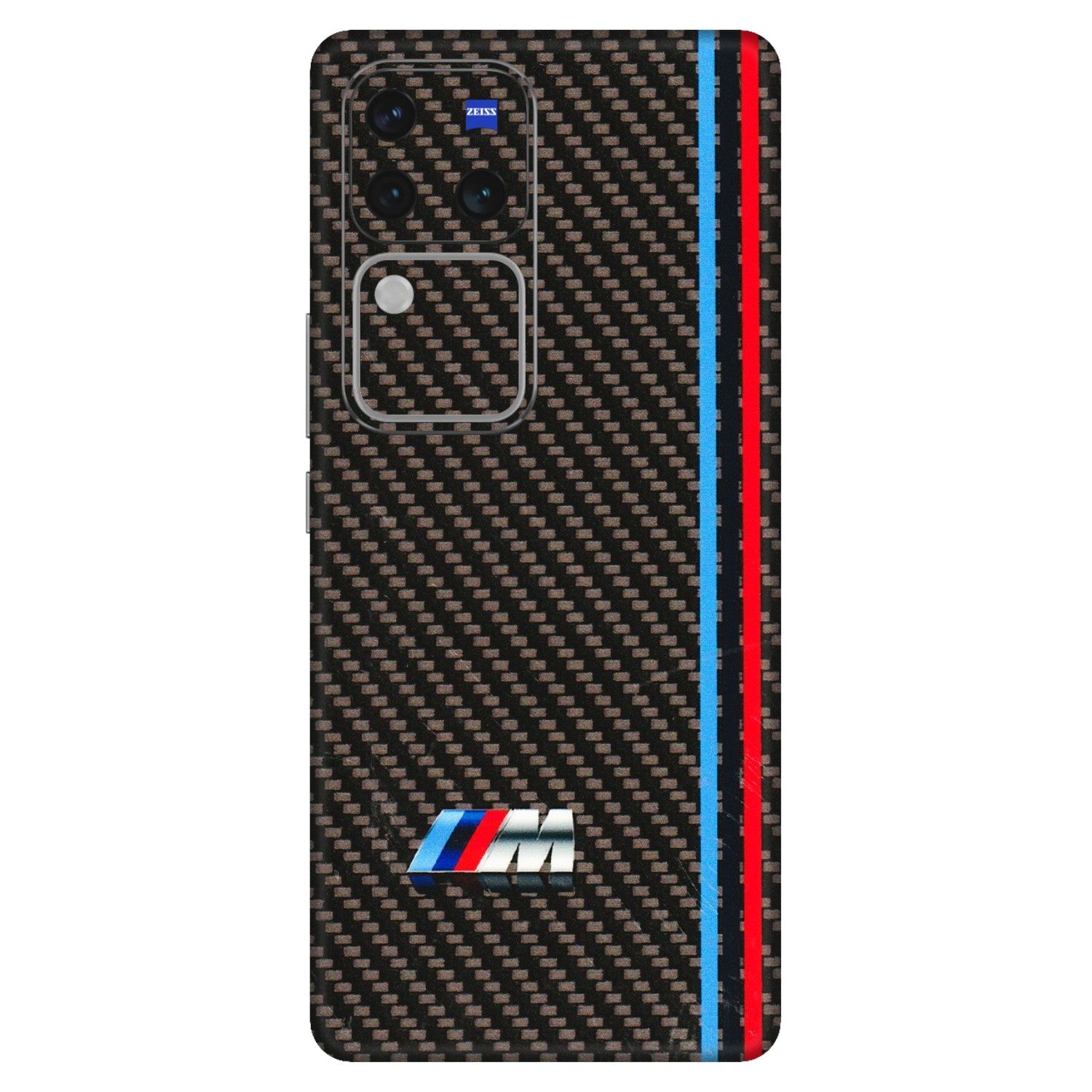 VIVO Z/V/X/T/U/S Series Phone Skins (All Models) - BM Carbon Fiber Feels - 3D Embossed Finish (L-38) Vivo V30 Pro (5G)
