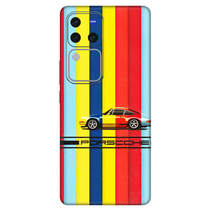 VIVO Z/V/X/T/U/S Series Phone Skins (All Models) - Multicolour Porche - 3D Embossed Finish (L-39) Vivo V30 Pro (5G)