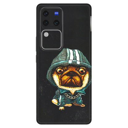 VIVO Z/V/X/T/U/S Series Phone Skins (All Models) - Puppy N Hoodie - 3D Embossed Finish (L-90) Vivo V30 Pro (5G)