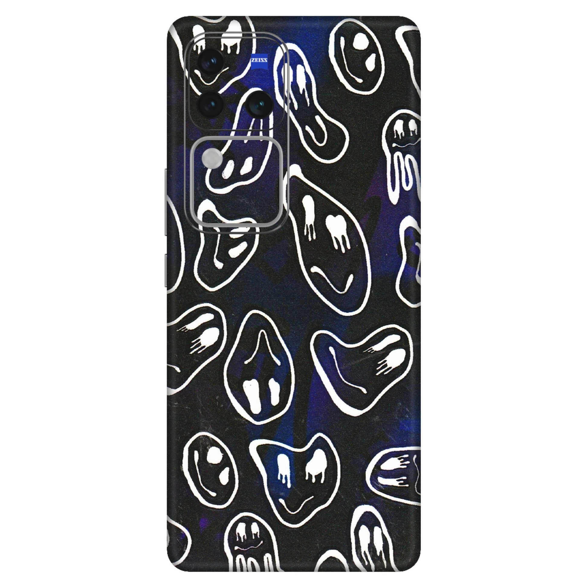 VIVO Z/V/X/T/U/S Series Phone Skins (All Models) - Distorted Smileys - 3D Embossed Finish (L-92) Vivo V30 Pro (5G)