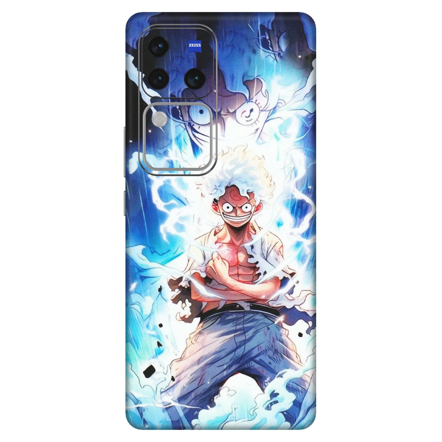 VIVO Z/V/X/T/U/S Series Phone Skins (All Models) - Blue Thunder Luffy Anime - Matte Finish (M-132) Vivo V30 Pro (5G)