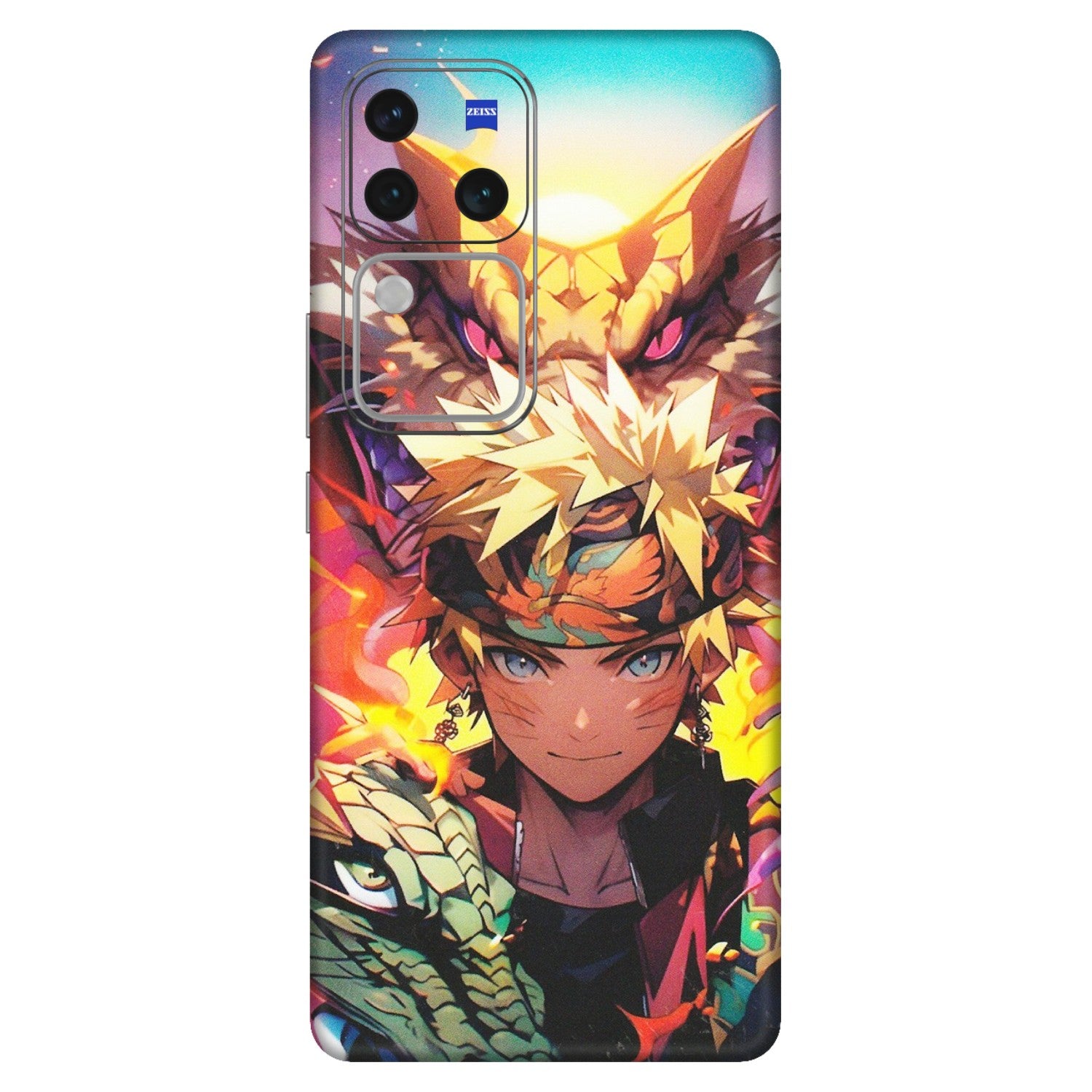 VIVO Z/V/X/T/U/S Series Phone Skins (All Models) - Angry Naruto Anime - Matte Finish (M-148) Vivo V30 Pro (5G)
