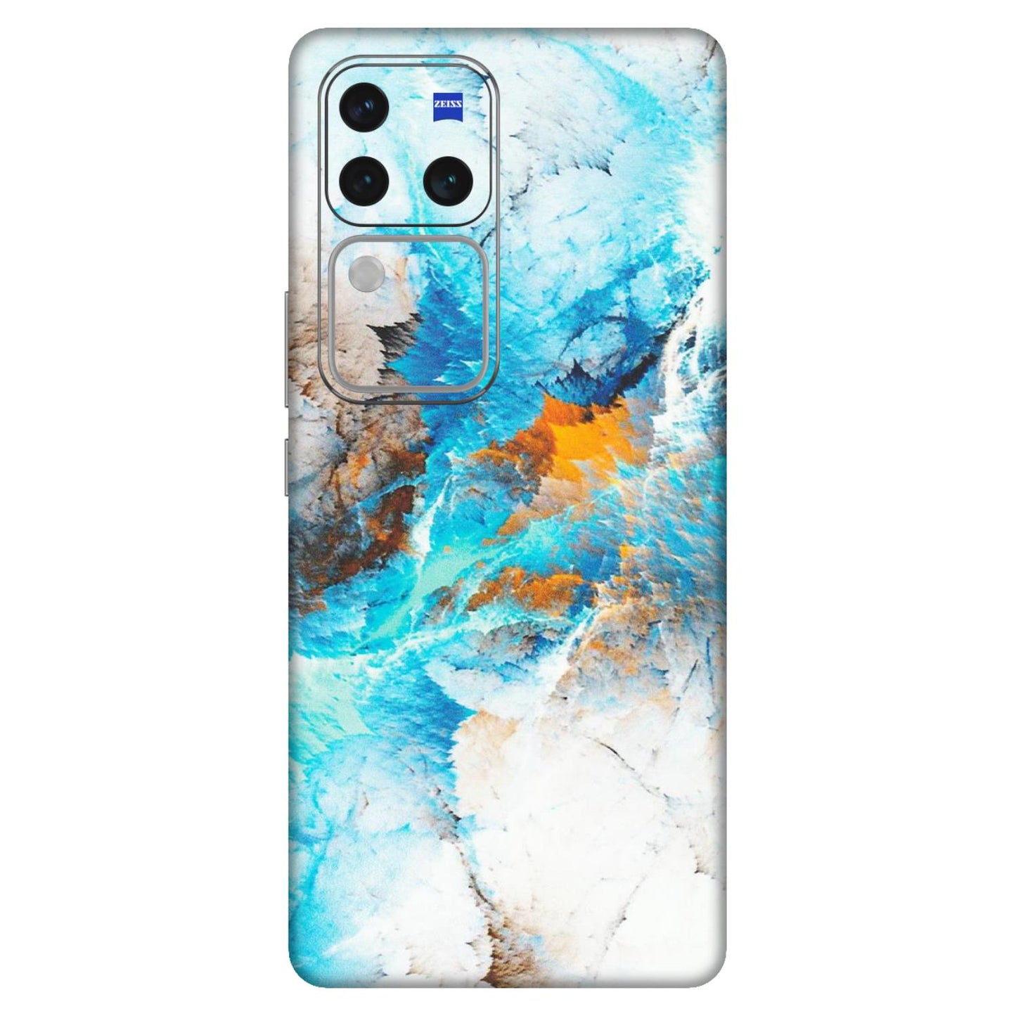 VIVO Z/V/X/T/U/S Series Phone Skins (All Models) - Blue Waves Abstract - Matte Finish (M-19) Vivo V30 Pro (5G)