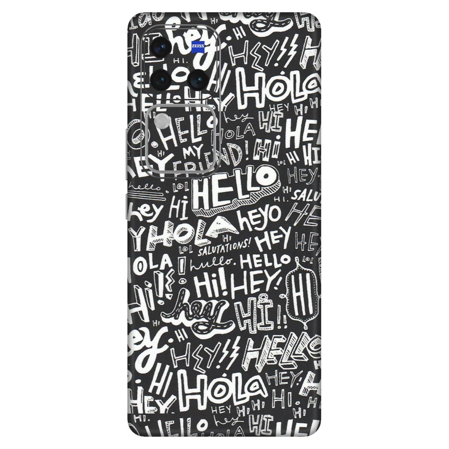 VIVO Z/V/X/T/U/S Series Phone Skins (All Models) - Hi Hello Doodles - Matte Finish (M-25) Vivo V30 Pro (5G)