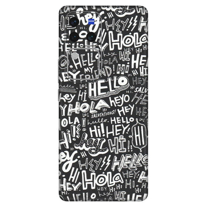 VIVO Z/V/X/T/U/S Series Phone Skins (All Models) - Hi Hello Doodles - Matte Finish (M-25) Vivo V30 Pro (5G)