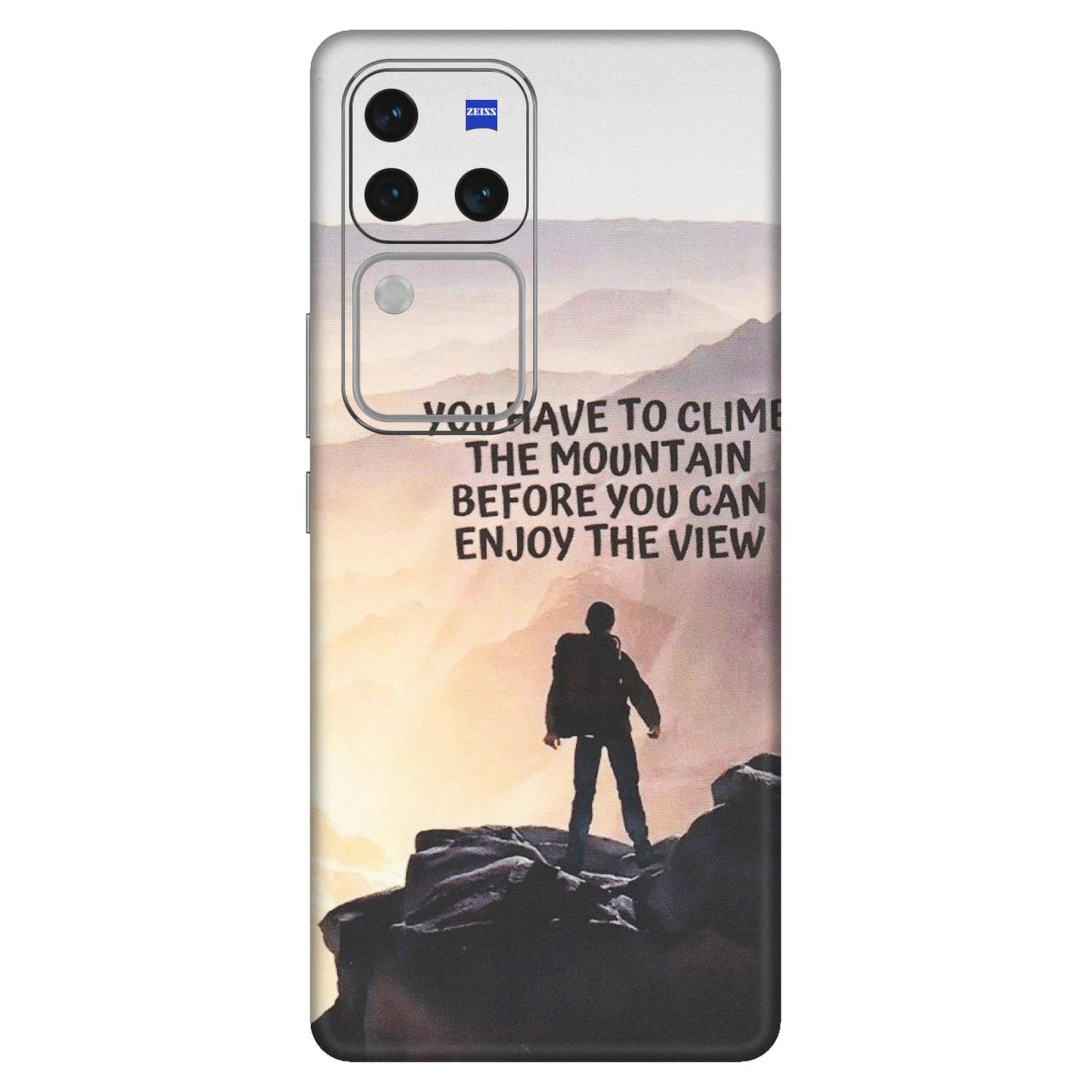 VIVO Z/V/X/T/U/S Series Phone Skins (All Models) - Motivational Hiking Mountain - Matte Finish (M-28) Vivo V30 Pro (5G)