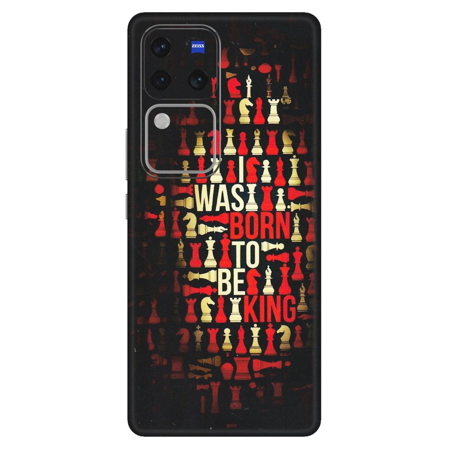 VIVO Z/V/X/T/U/S Series Phone Skins (All Models) - Born To Be King - Matte Finish (M-73) Vivo V30 Pro (5G)