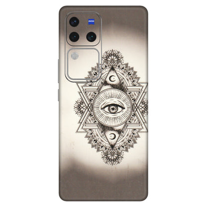 VIVO Z/V/X/T/U/S Series Phone Skins (All Models) - Illuminati Great Eye - Transparent Finish (T-14) Vivo V30 Pro (5G)