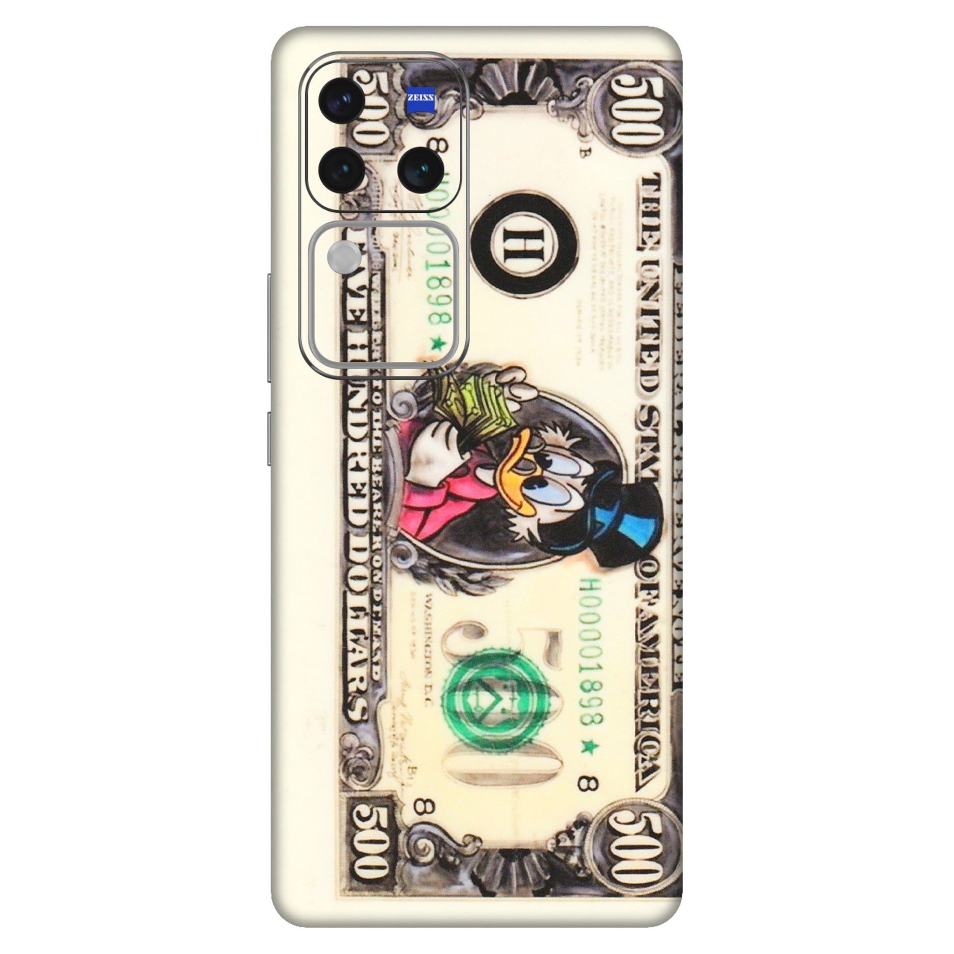 VIVO Z/V/X/T/U/S Series Phone Skins (All Models) - Five Hundred Dollar Duck - Transparent Finish (T-15) Vivo V30 Pro (5G)