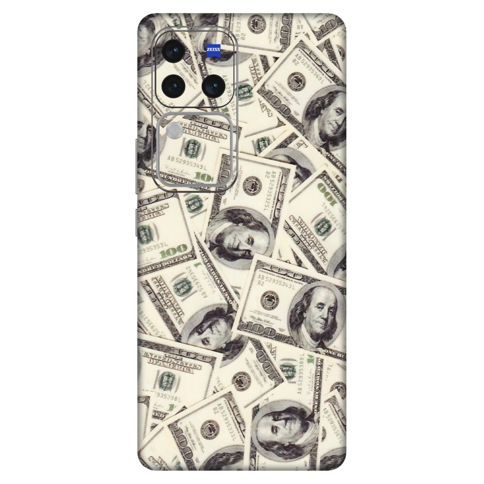 VIVO Z/V/X/T/U/S Series Phone Skins (All Models) - Dollar Lover - Transparent Finish (T-17) Vivo V30 Pro (5G)