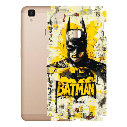 VIVO Z/V/X/T/U/S Series Phone Skins (All Models) - Batman Yellow BT - 3D Embossed Finish (L-304) Vivo V3