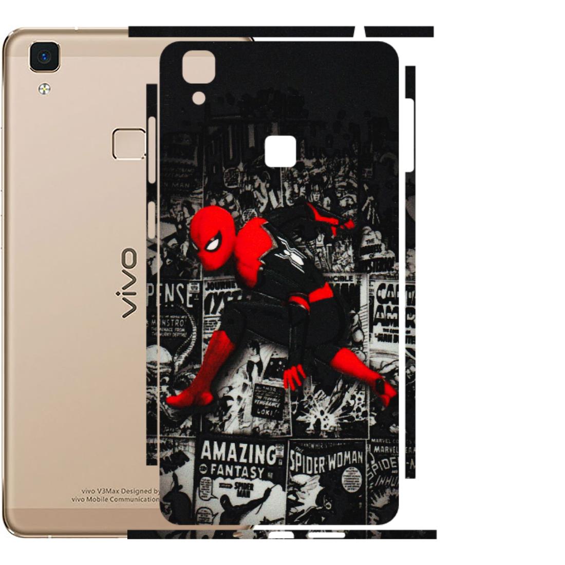 VIVO Z/V/X/T/U/S Series Phone Skins (All Models) - SpiderMan New - 3D Embossed Finish (L-162) Vivo V3 Max