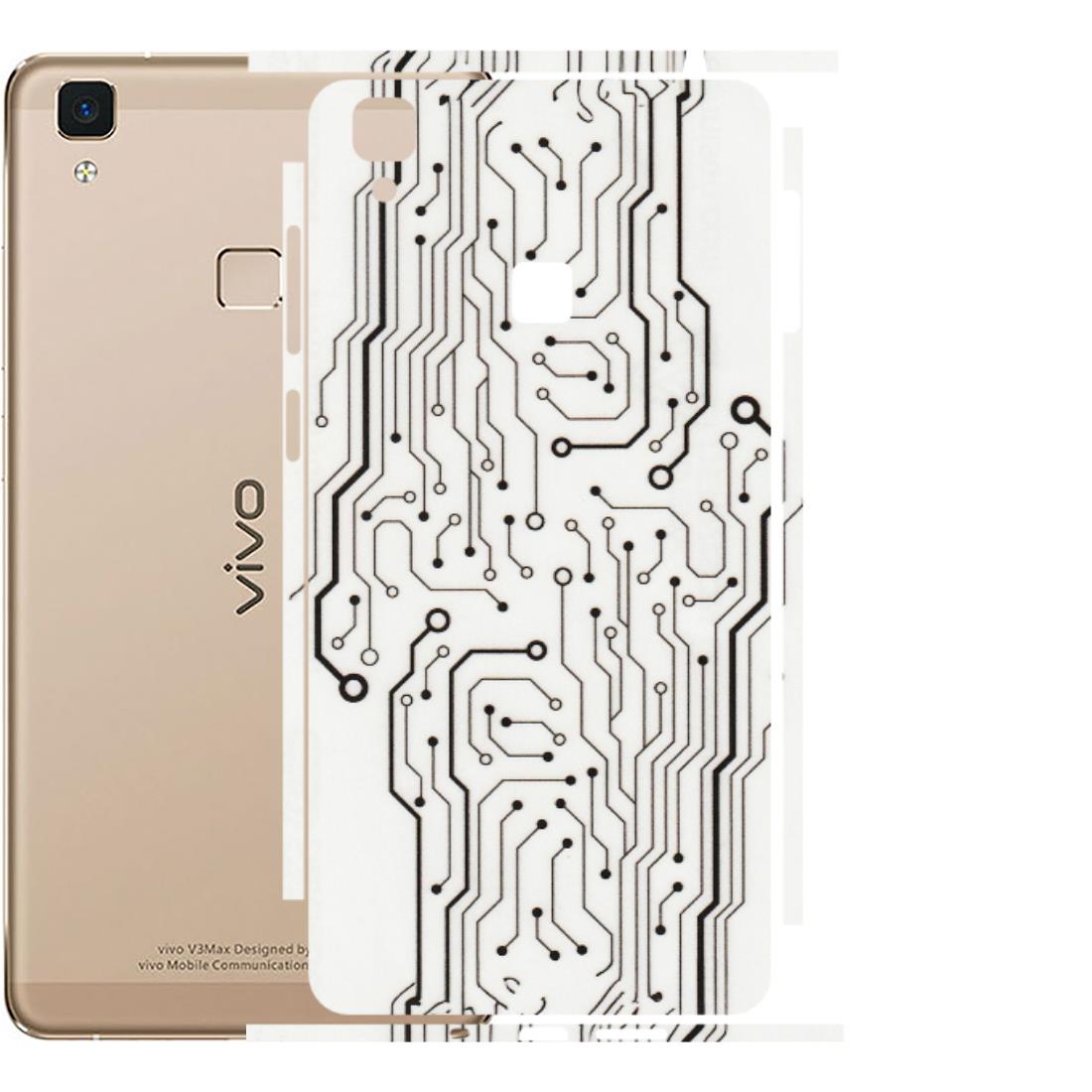 VIVO Z/V/X/T/U/S Series Phone Skins (All Models) - Tech Circuits - Transparent Finish (T-03) Vivo V3 Max