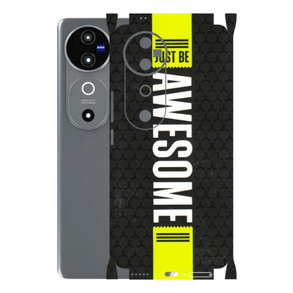 VIVO Z/V/X/T/U/S Series Phone Skins (All Models) - Just Be Awesome - 3D Embossed Finish (L-101) Vivo V40 5G