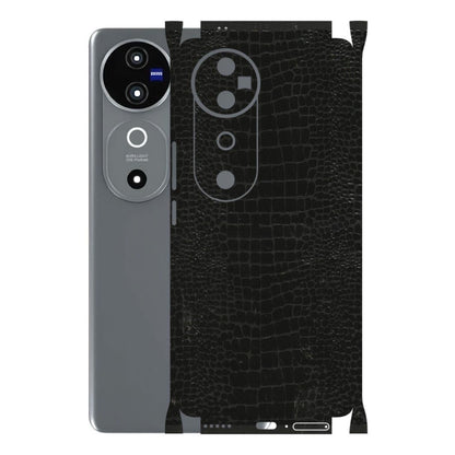 VIVO Z/V/X/T/U/S Series Phone Skins (All Models) - Snake Leather Black - 3D Embossed Finish (L-107) Vivo V40 5G