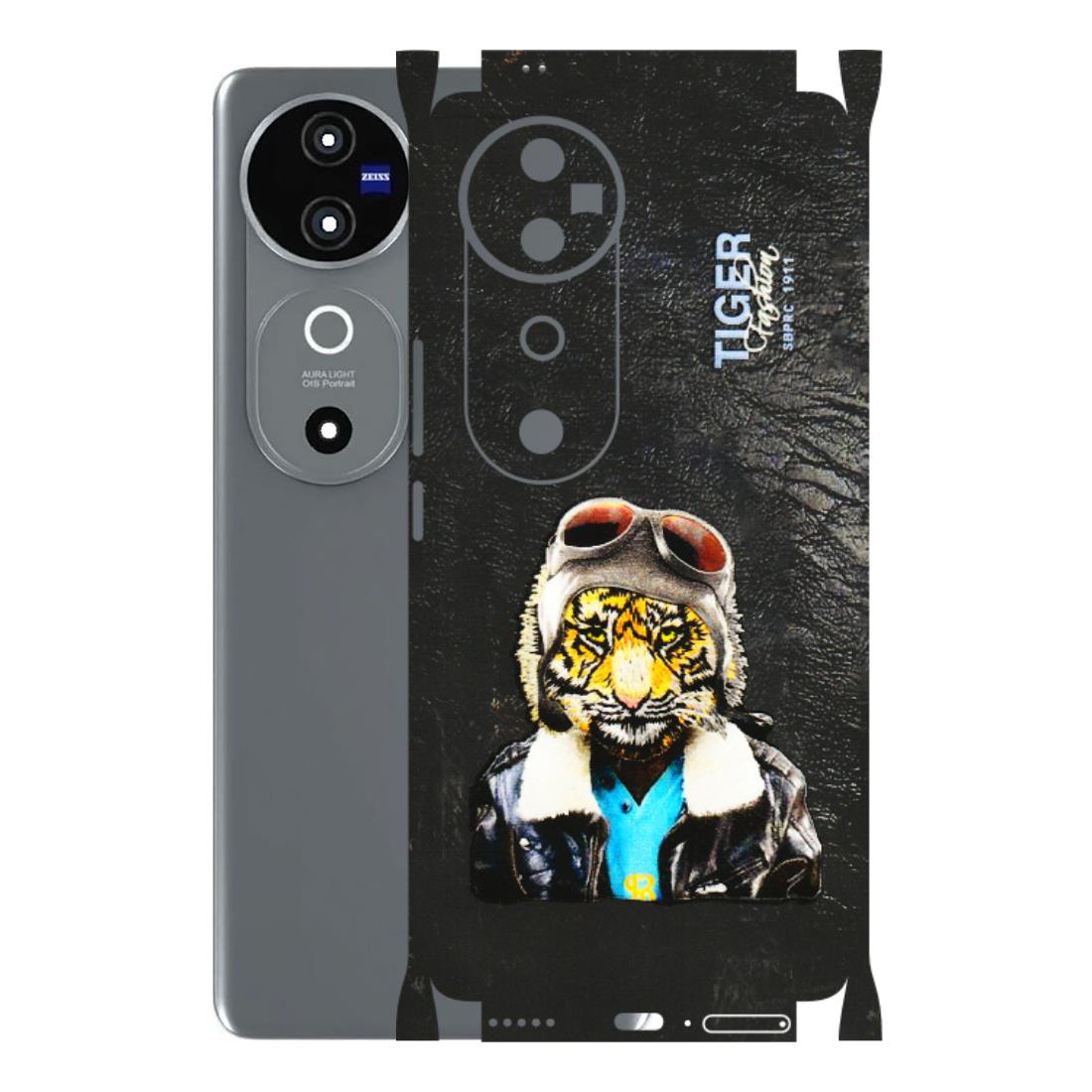VIVO Z/V/X/T/U/S Series Phone Skins (All Models) - Rider Tiger - 3D Embossed Finish (L-113) Vivo V40 5G