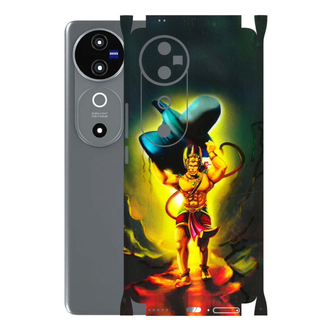 VIVO Z/V/X/T/U/S Series Phone Skins (All Models) - Hanuman Ji - 3D Embossed Finish (L-128) Vivo V40 5G